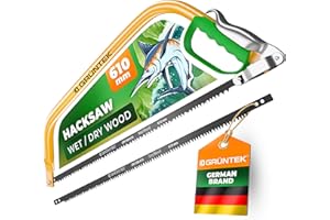 Grüntek Marlin Bow and Hacksaw 610 mm Aggressive Cut Comfort Hand Saw Garden