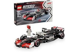 LEGO Speed Champions MoneyGram Haas F1 Team VF-24 Race Car Toy with a Collectible Formula 1 Driver Minifigure - Model Kits for 10+ Year Old Boys & Girls or Adult Motorsport Fans 77250