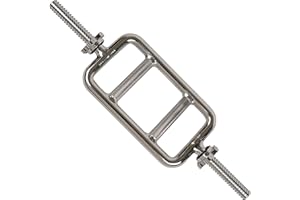 SUNNY HEALTH AND FITNESS Sunny Health & Fitness 61 cm gwintowany masywny chromowany drążek trójkołowy z kołnierzami pierścieniowymi - STTB-24