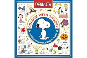 Official Peanuts: Colour with Snoopy: ALL NEW, celebrating 75 years of Peanuts, a collection of classic colourings for fans of the film, comics and tv shows – the perfect stocking filler for fans!