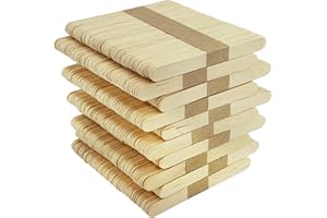 MCE-Commerce Lot de 500 Bois de Bouleau Non traité 93 x 10 x 2 mm, Naturel, 93 mm