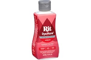 PLUSH ADDICT Rit DyeMore Teinture liquide pour tissus synthétiques 207 ml – 13 couleurs (rouge rouge)