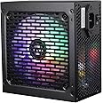 ZEBRONICS VS500Z 500W Premium Power Supply with Silent 120mm RGB Fan, Long Flat Cables, PCIe x 1, SATA x 4, 12V 32A (Max.), Over Voltage/Over Current/Short Circuit Protection (Black)