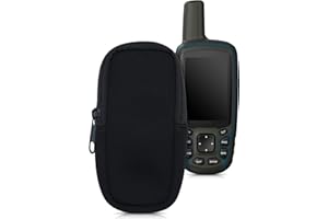 kwmobile Custodia compatibile con Garmin GPSMAP 64sx / 64x - Astuccio Protettivo in Neoprene con Chiusura Zip - Soft Pouch Palmare - nero