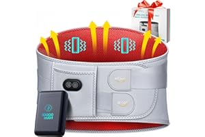 ‎ALLJOY ALLJOY 170CM Wärmegürtel Rücken Heizkissen Kabellos Massagegerät, 10000mAh Heizkissen mit Abschaltautomatik, Wärmekissen für Rücken mit 3 Massagemodi 3 Wärmestufen, Weihnachtsgeschenke für Männer