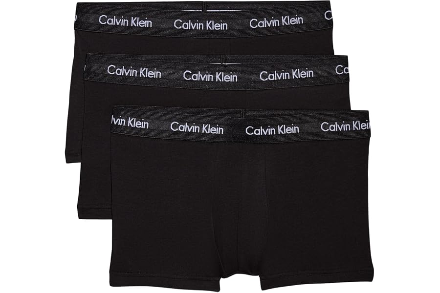 Calvin Klein Herren 3er Pack Boxershorts Low Rise Trunks Unterwäsche