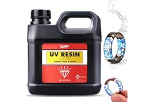 Vividye Resina UV 1,000 g – Resina UV trasparente dura a energia solare ad asciugatura rapida per la creazione di gioielli,artigianato – Resina epossidica UV senza bolle per stampi in resina