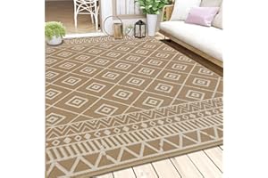 Enyhom Extra Large Outdoor Area Rug 180 x 270 cm, Durable Outdoor Patio Carpets, Outside Camping Rugs for Garden, Reversible Picnic and Beach Area Rug for Balcony Deck Backyard Front Porch Hiking