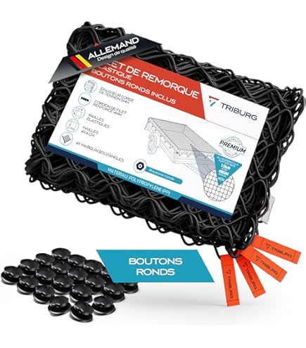 Filet De Benne 200g/m² - Sans Sandow - 3.5m X 7m - Renforcé Avec Œillets - Transport Gravats Et Déchets Verts