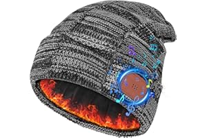 Bosttor Bluetooth Mütze mit Kopfhörer, Aktualisierte Wintermütze Herren Damen with Thermo Fleece Lining, Lustige Geschenke für Männer Papa Frauen, Gadgets für männer