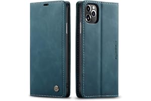 QUQUCHENG123 Ququcheng - Carcasa para iPhone 11 Pro MAX(6,7), Funda de Piel con Cierre magnético, Carcasa antigolpes, Color Azul