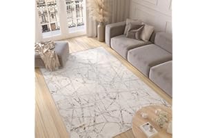 TAPISO Valley Tappeto Soggiorno Pelo Corto Design Moderno Motivo Astratto Geometrico Linee Sfumato Tonalità Crema Beige Salotto Camera Sala Ragazzi Ufficio Oeko-Tex 300 x 400 cm