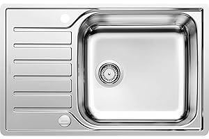BLANCO 523140 Lantos XL 6 S-IF Compact Kitchen Sinks, Stainless Steel