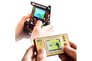 Orb Mini Retro Handheld Games Console & Arcade Bundle - 1 x 150 In-Built Games Console & 1 x 240 In-Built Games Arcade, Full Colour LCD Screen - Thumbs Up!