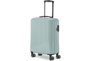 Travelite Handgepäck Trolley klein, Bali, 55x39x20 cm, 2,5 kg, Kratzfeste Hartschale, mit 4 Doppelrollen & Zahlenschloss – Koffer passend für Condor, Ryanair, easyJet