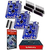 AZDelivery 3 x D1 Mini V3 NodeMCU ESP8266EX WLAN Modul kompatibel mit Arduino inklusive E-Book!