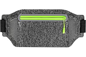 Winzwon Ceinture Running Femme Homme,Sac Banane Porte Telephone Course a Pied,Smartphone Fitness Belt Bag,Convient pour Sport,Jogging,Escalade,Courir,Randonnée(Chanvre Noir)