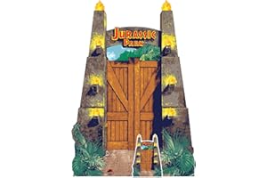 Star Cutouts SC4079 Jurassic Park Entrance Sign Dinosaur Cardboard Cutout - Ideal for Jurassic Park Theme Parties, Birthdays, Fans & Events