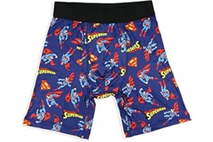 INTIMO DC Comics Superman Boxer Briefs Men's Logo All Over Print Snug Fit Underwear