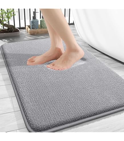 Beldray Antibac Tappetino Da Bagno Memory Foam Ricamato Rosa 50x80cm