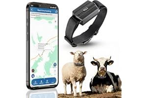 Winnes Localizzatore GPS con Colletto per Cani, Caccia, Mucca, Cavallo, Pecora, Cammello - IP66 Impermeabile, Portata Illimitata in Tempo Reale Senza Abbonamento per Grandi Animali (TK935)