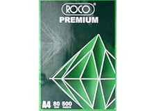 Roco Copy Paper, A4, 80 Gsm, 500 Sheets, White, 0375RCA4