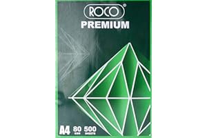 Roco Copy Paper, A4, 80 Gsm, 500 Sheets, White, 0375RCA4 - 32 ريال