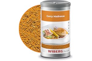 ‎WIBERG WIBERG Curry Madrocas – Aromatische Gewürzmischung mit Curcuma und Koriander – fruchtige Note mit milder Schärfe, für Currys & vegetarische Gerichte, 560 g