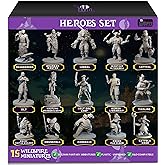 NPC Miniatures 28mm-32mm Unpainted D&D Miniatures Dungeons & Dragons Miniature for Wildspire Hero, DND Miniatures