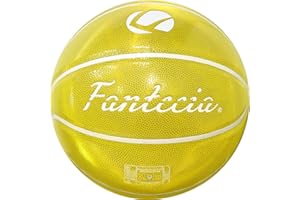 Fantecia Pallone da Basket Taglia 7 con Pompa, Superficie Riflettente per Pallone Basket all'aperto e al chiuso, Basketball Ufficiale per Partite o Allenamento