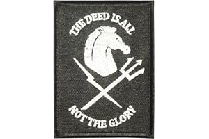 LEGEEON Navy Seals Black Squadron The Deed Is All Patch