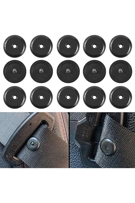 LEEQ Pulsanti Per Cinture Di Sicurezza - 15 Set Grigi Con Punteruolo Legno - Foto 8