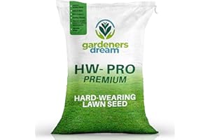 GardenersDream 1KG Premium Hard Wearing Grass Seed - Fast Growing Grass Seeds for New Lawns & Patch Repair - Covers up to 60M2 for Overseeding