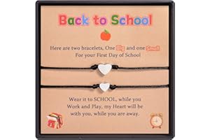 CheersLife Madre Figlia Figlio Bracciale Dinosauro Cuore Croce Farfalla Bracciali Ritorno A Scuola Regalo Primo Giorno Di Scuola Regalo Corrispondente Desiderio Bracciali Per Donne Ragazzi Ragazze