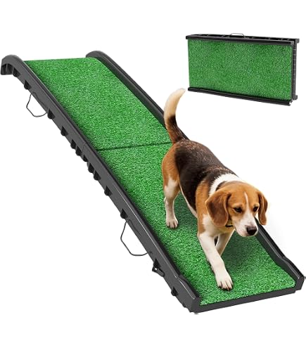 Pet Gear doppelfaltbare Haustierrampe mit supertraX Oberfläche für maximale Traktion,165cm lang, trägt 75kg Haustier