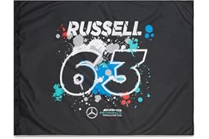 Mercedes AMG Petronas Formula One Team - Official Formula 1 Merchandise Collection - George Russell Flag - Multicolor - Size: One size