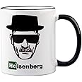 geschenke-fabrik.de Mug Heisenberg - Walter White - Los Pollos Hermanos - Breaking Bad Gift - Picture with Hat