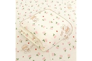 Hivia 110 * 100CM Couverture Bebe Naissance- Plaid Gaze de 100% Coton, Couverture d'emmaillotage Bébé Couverture Cosy,Cadeau Bebe Naissance Convient aux Bébés de Tous âges|Lapin