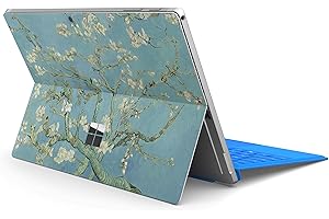 ‎SKINS4U Skins4u Slim Premium Skin Klebeschutzfolie Tablet Schutzfolie Cover für Microsoft Surface Pro 7 Skins Aufkleber Blosoming