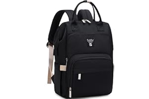 Pomelo Best Sac à Dos à Langer Bébé en Oxford Imperméable - Sac à Langer Maternité Multifonction avec Matelas à langer, Sangles de Poussette Détachable - Grand Capacité et Portable