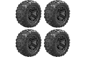 Womaqu 14401-21 1/14 RC Accessori Auto Rally, Ricambi Veicolo RC & Set pneumatici per 14431 & 14332 & 14331 (4PCS)