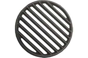 SUMNACON Grille de cheminée ronde en fonte de 27,5 cm pour barbecue à haute température - Grille de rechange au charbon de bois