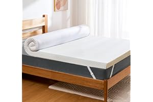 ‎PERLECARE PERLECARE Topper 180x200cm - 7cm Höhe Memory Foam Matratzentopper, H2&H3 Härtegrade Gel Kaltschaum mit Bambus Matratzenbezug, Öko-TEX® Zertifiziert Matratzen Topper für Boxspringbett und Schlafsofa