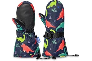 Century Star Dziecięce rękawiczki narciarskie, rękawiczki zimowe, wiatroszczelne, ciepłe rękawiczki narciarskie dla chłopców i dziewczynek, do jazdy na nartach, snowboardzie, rowerze