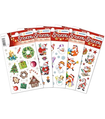 AIEX 500 stuks 3,8 cm ronde kerststickers, zelfklevende envelopstickers, met ronde decoratieve stickers, kerstetiketten voor feestdecoratie (4 modellen