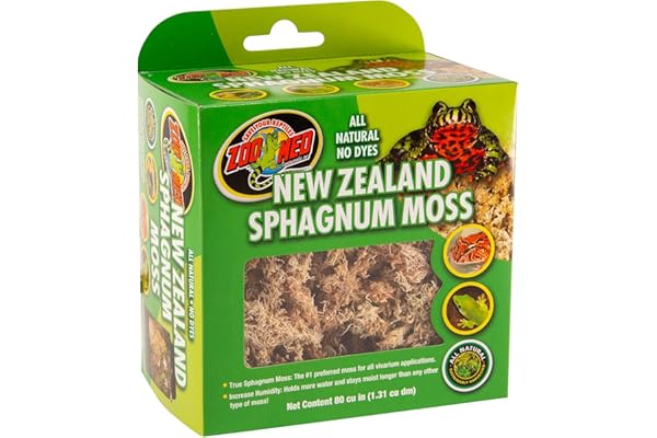 Zoo Med New Zealand Mousse Sphaigne pour Reptile/Amphibien 1,31 L