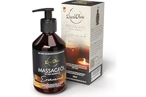 ‎DANICHOU DaniChou Massageöl Erwärmend 250ml - Mit Sojaöl & Mandelöl - Direkt wärmendes, entspannendes Gefühl - 100% Naturkosmetik & ätherische Öle - Massage Öl mit Kampfer - Für eine intensive Entspannung