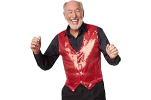 dressforfun 901000 Herren Pailletten Anzug Weste, V-Ausschnitt, Ärmellos - Diverse Größen -