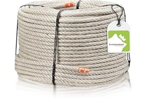 ‎KRATZBAUMLAND Kratzbaumland Premium-Sisalseil grau 10 mm, graues Sisalseil für Kratzbäume (versch. Längen) (Meterware)