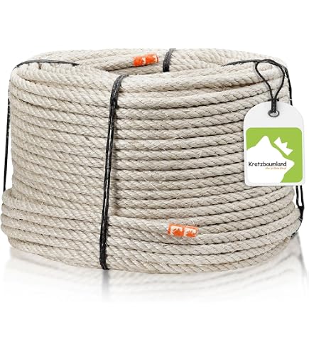 Sisalseil Gedreht 3/8 Zoll – 300 M Naturfaser-Seil Für Kratzbäume, Boote, DIY & Dekoration